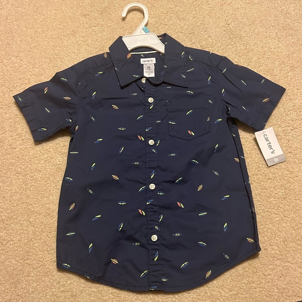 Carters button down tshirt (NEW)